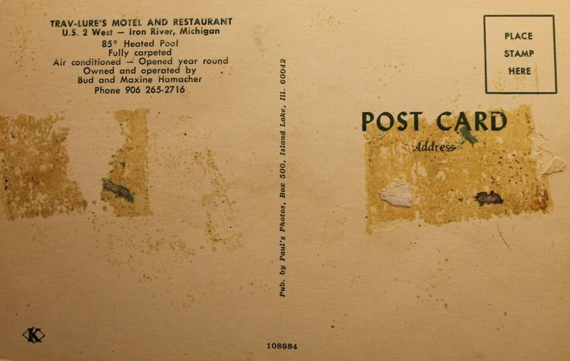 Trav-Lures Motel - Vintage Postcard